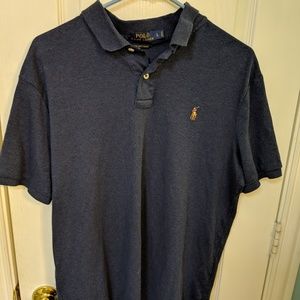Grey ralph lauren polo shirt